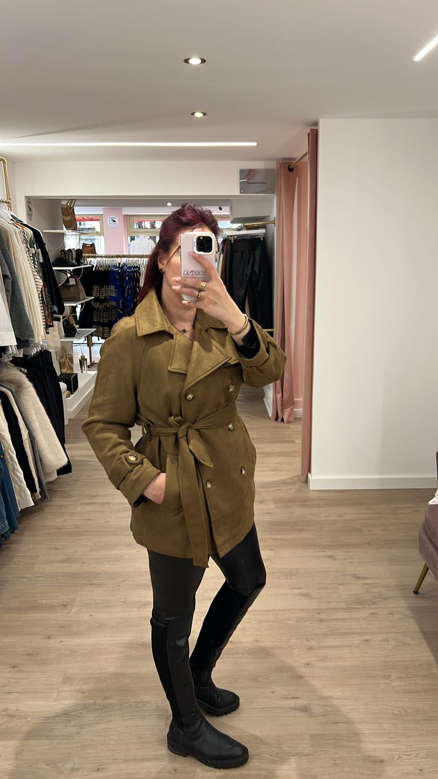 Veste Ella effet daim