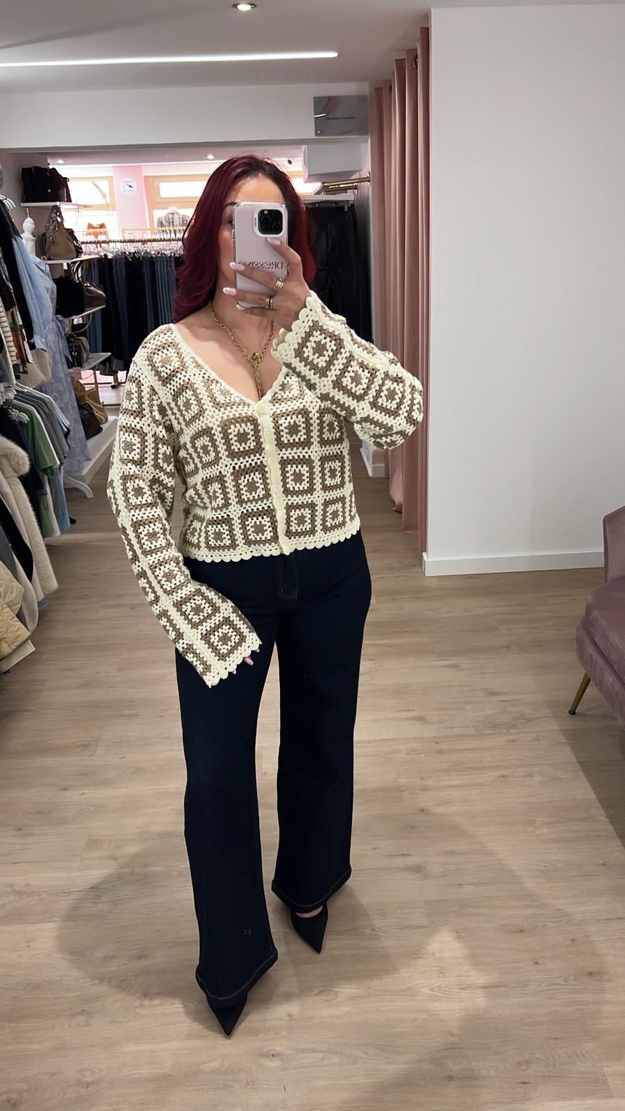 Cardigan brodée