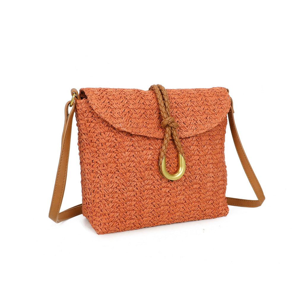 Sac bandoulière en paille