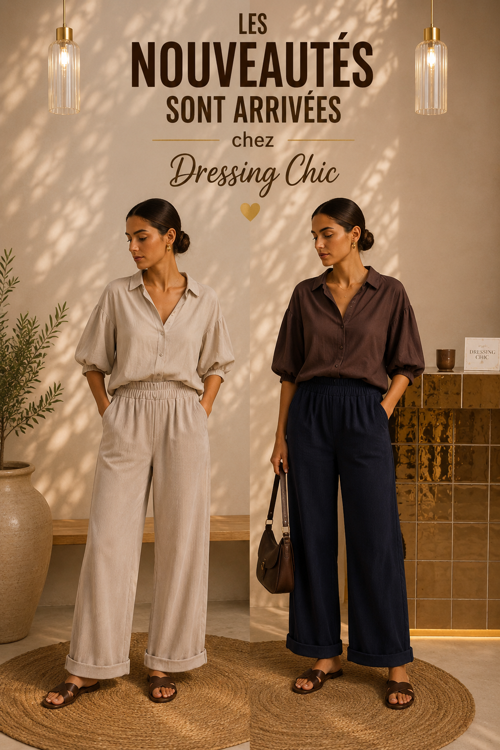 Pantalon velour