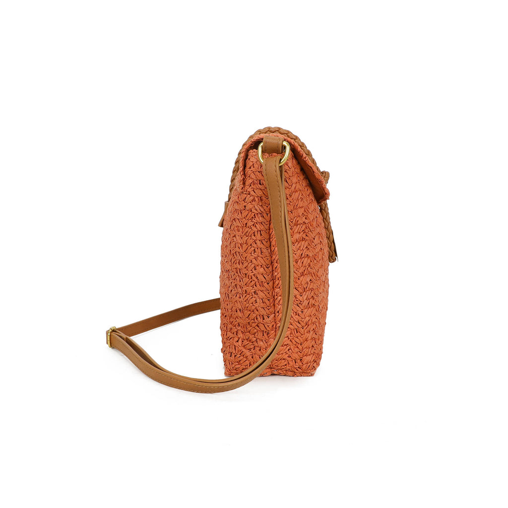 Sac bandoulière en paille
