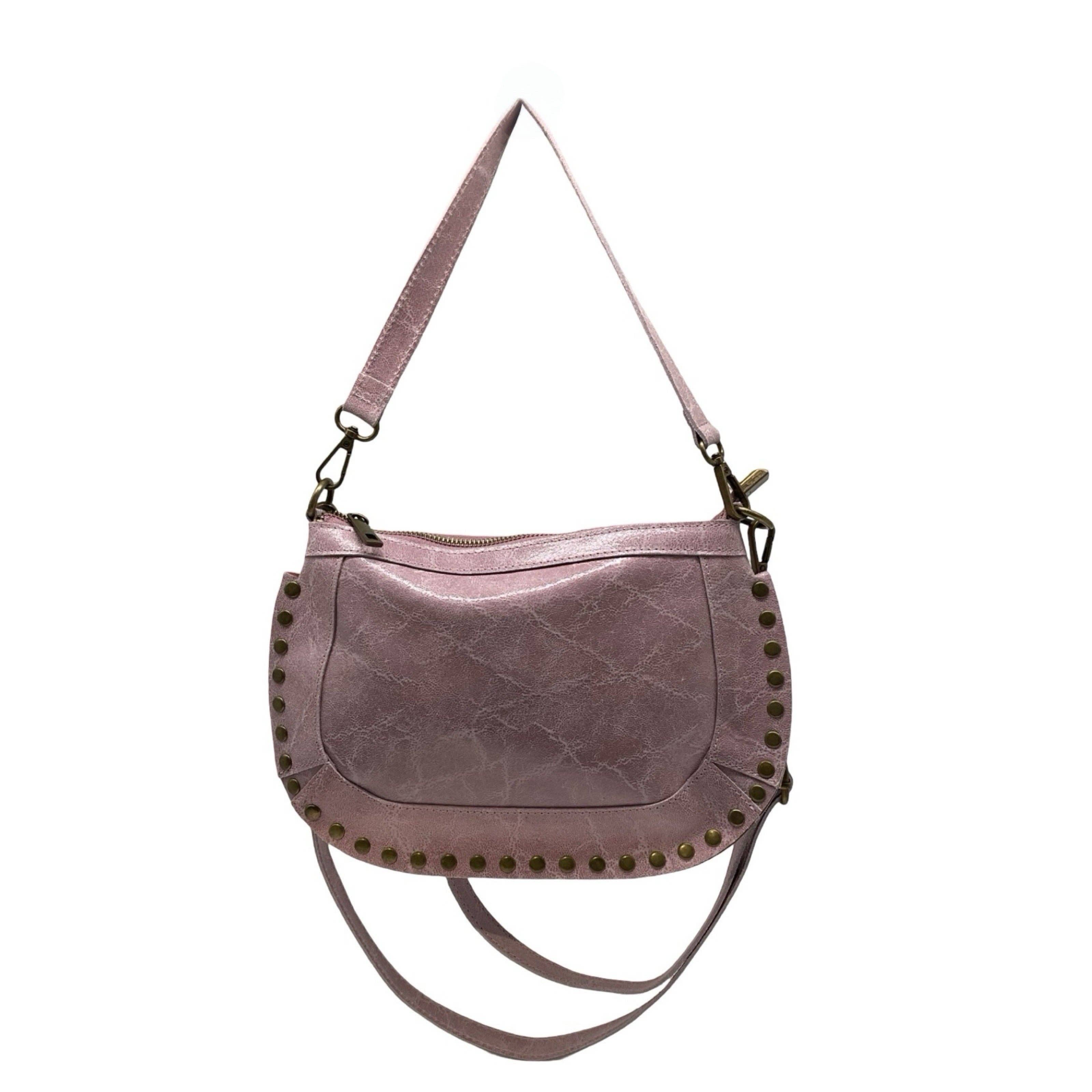 SAC CLOUTE CUIR BROSSE DIONNA