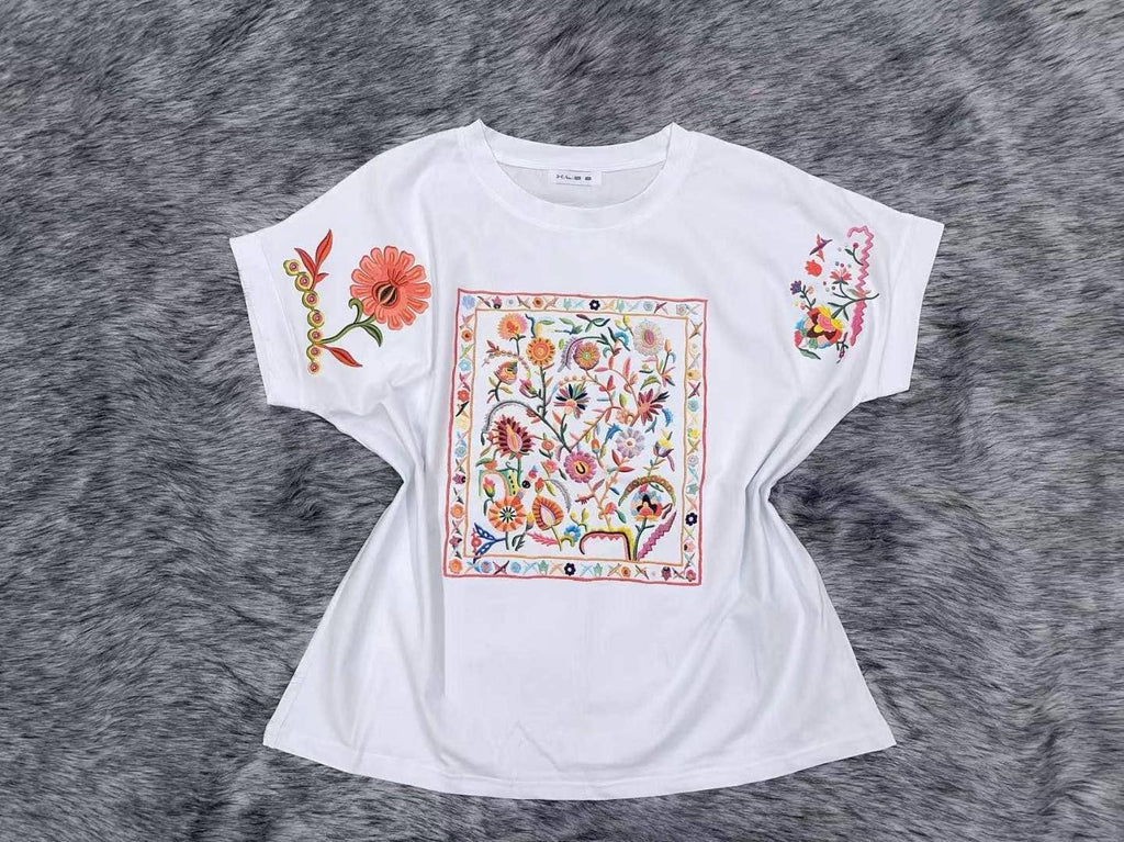 T Shirt Coton Imprimé Tendance