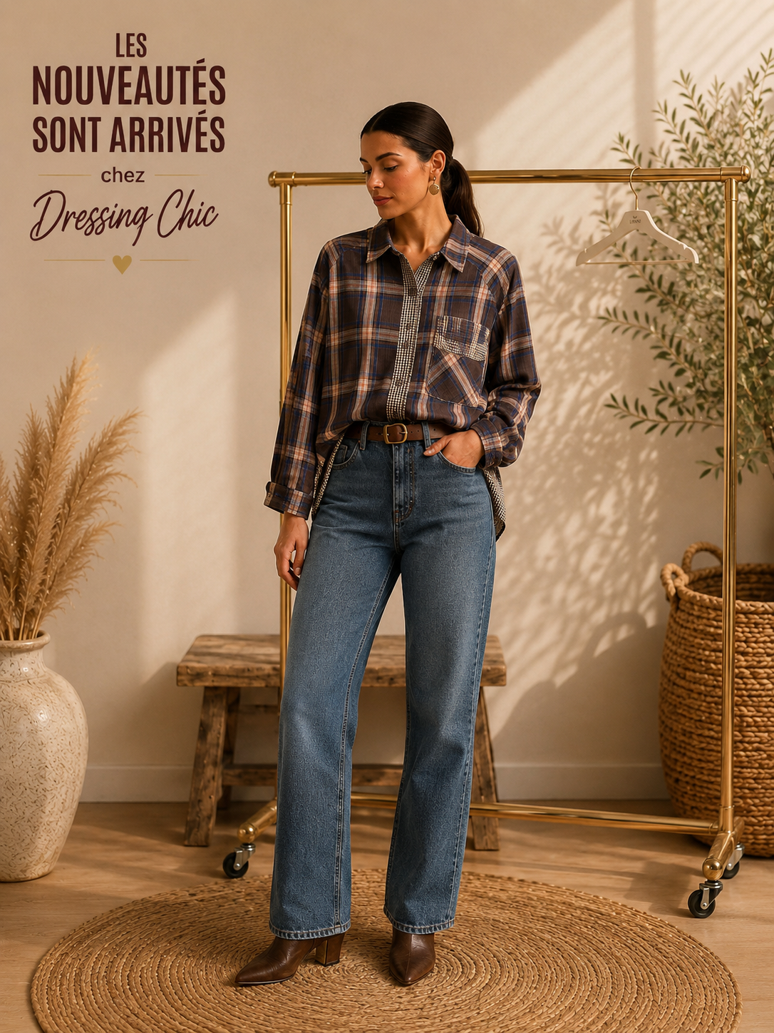 Chemise à carreaux