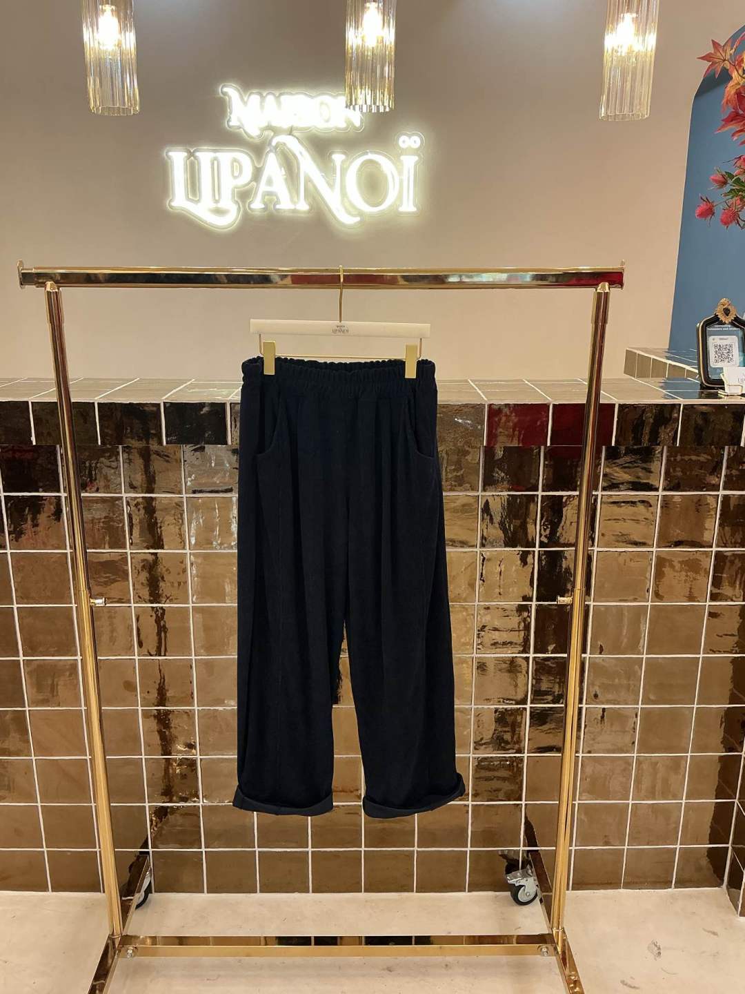Pantalon velour