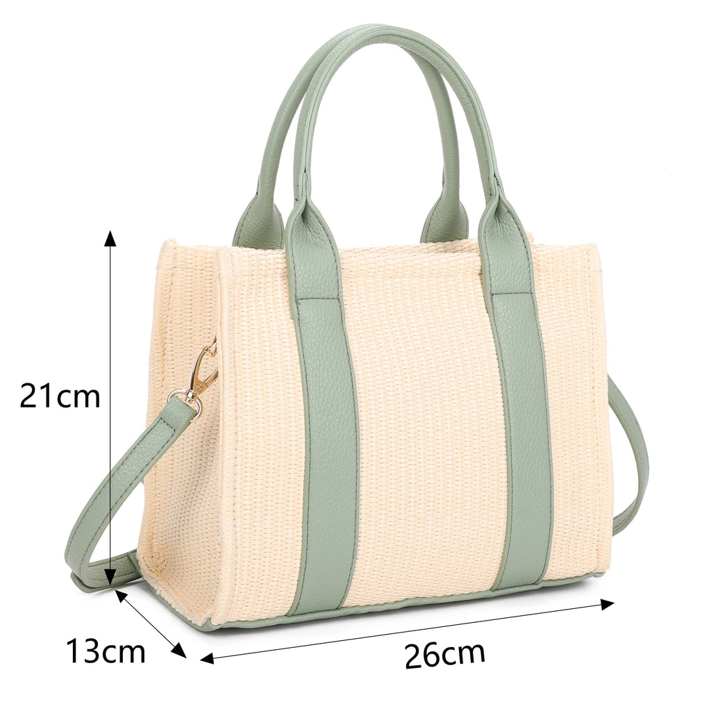 Sac cabas en paille style plage d'été
