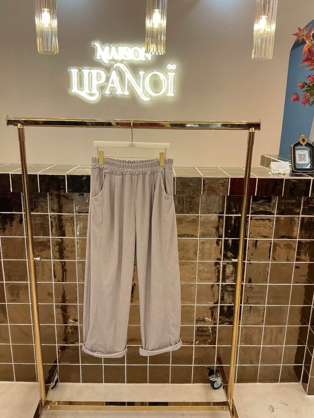 Pantalon velour