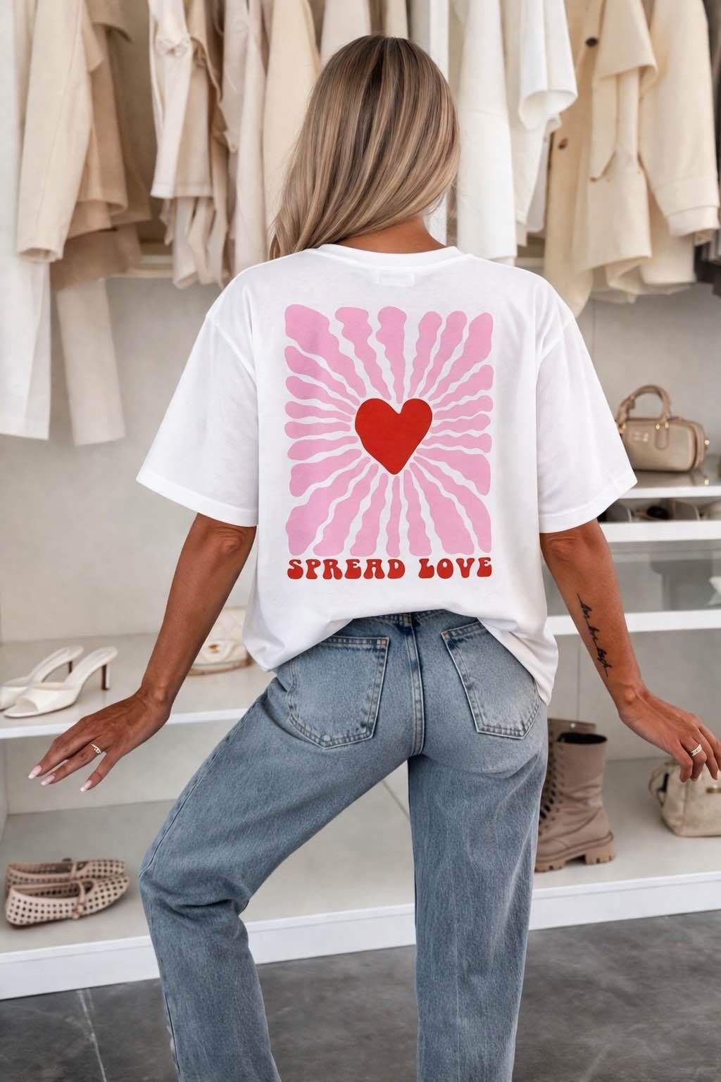 T Shirt Coton Imprimé Tendance
