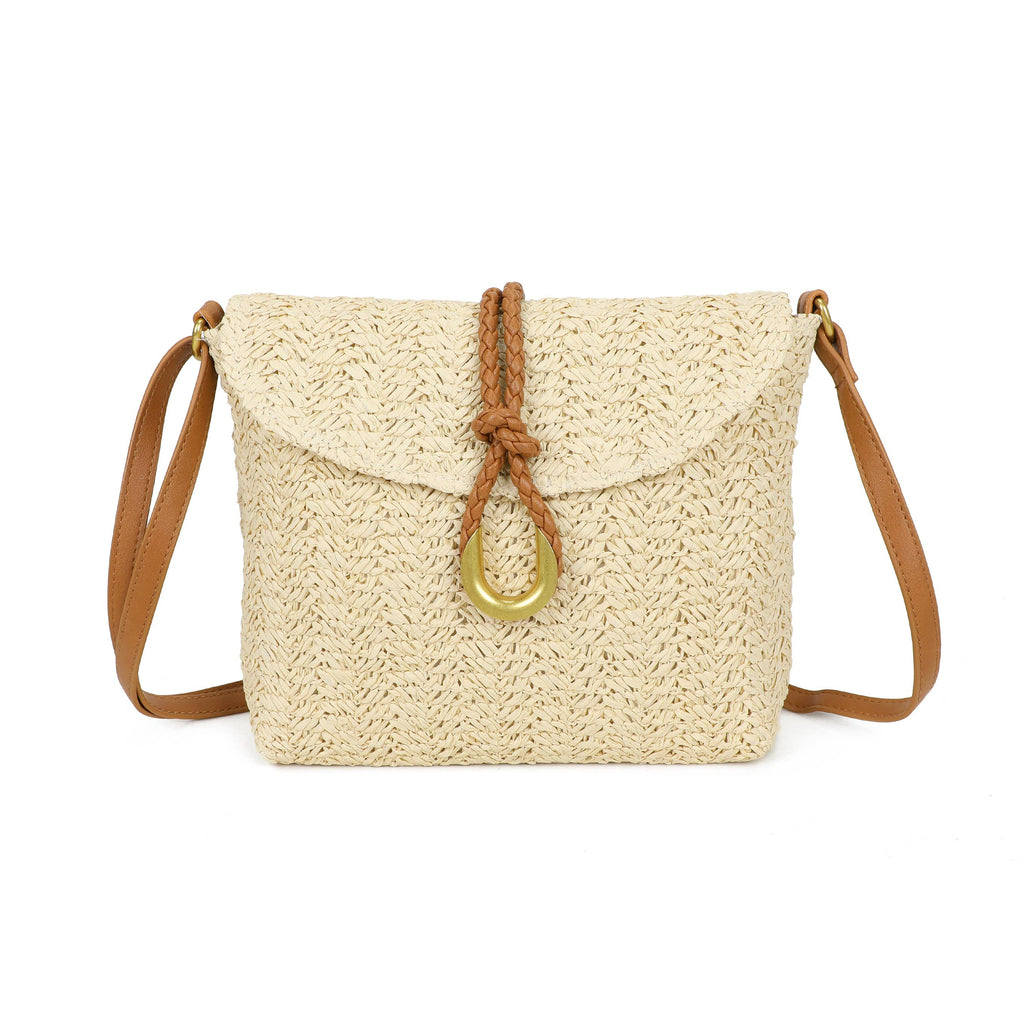 Sac bandoulière en paille