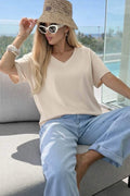 T-Shirt Oversize Tendance Col V