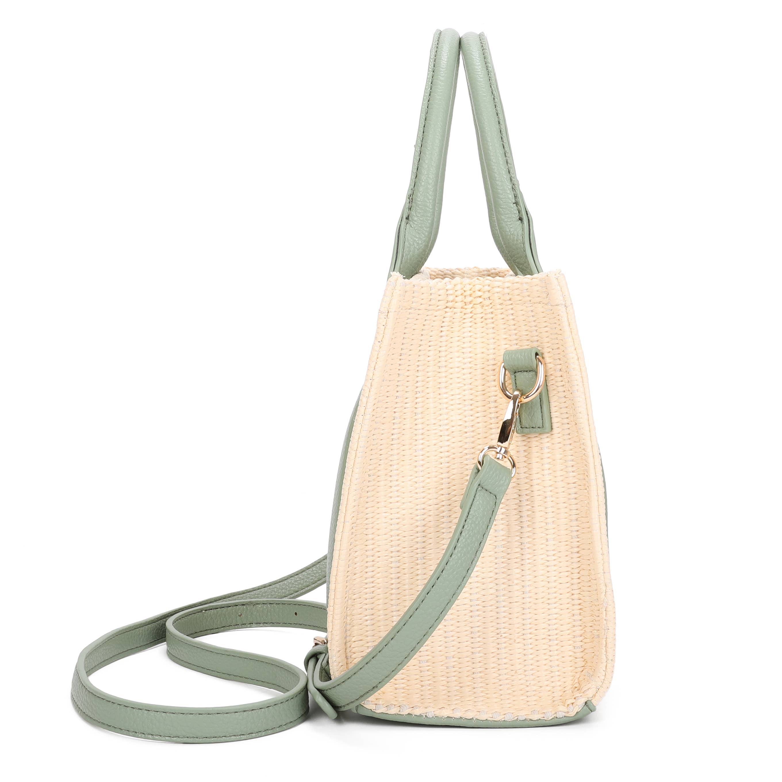 Sac cabas en paille style plage d'été