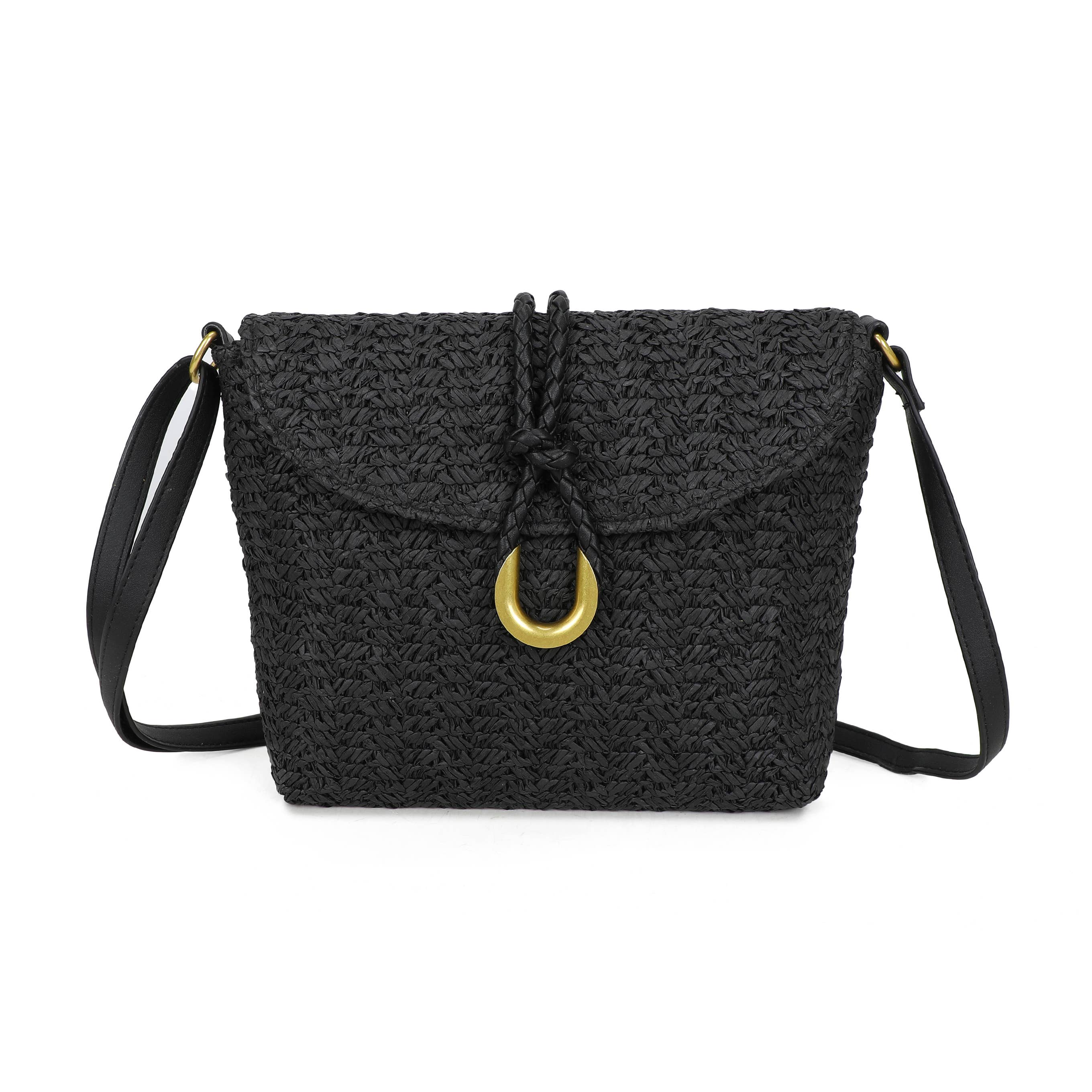 Sac bandoulière en paille