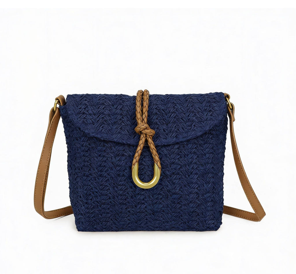 Sac bandoulière en paille
