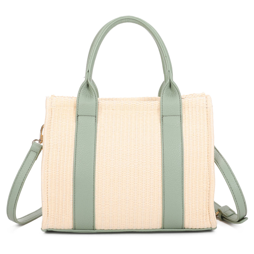 Sac cabas en paille style plage d'été
