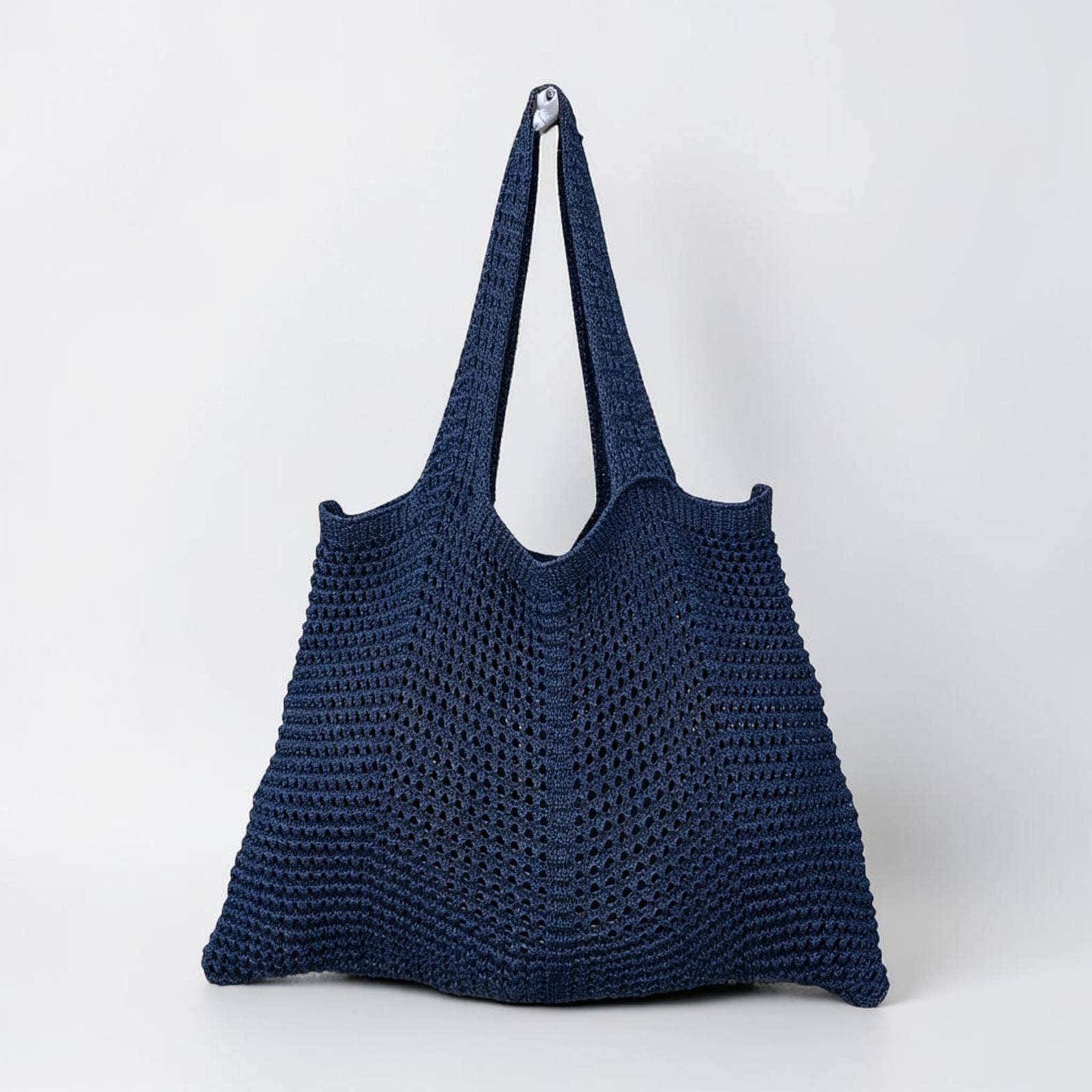 Sac de plage en crochet à motifs ajourés - Coton