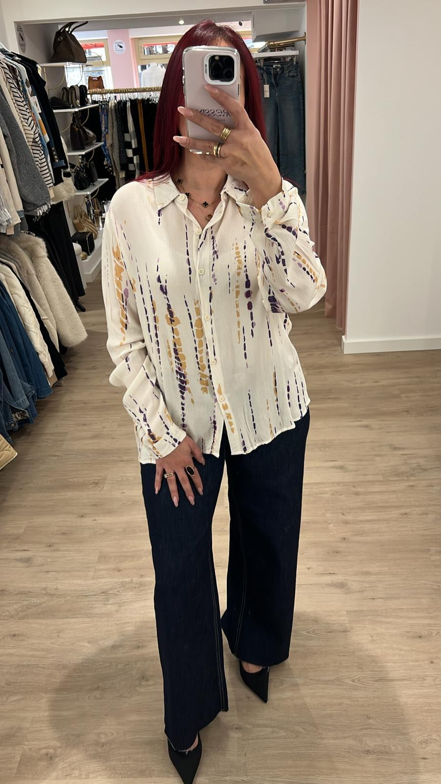 Chemisier couleur imprimé