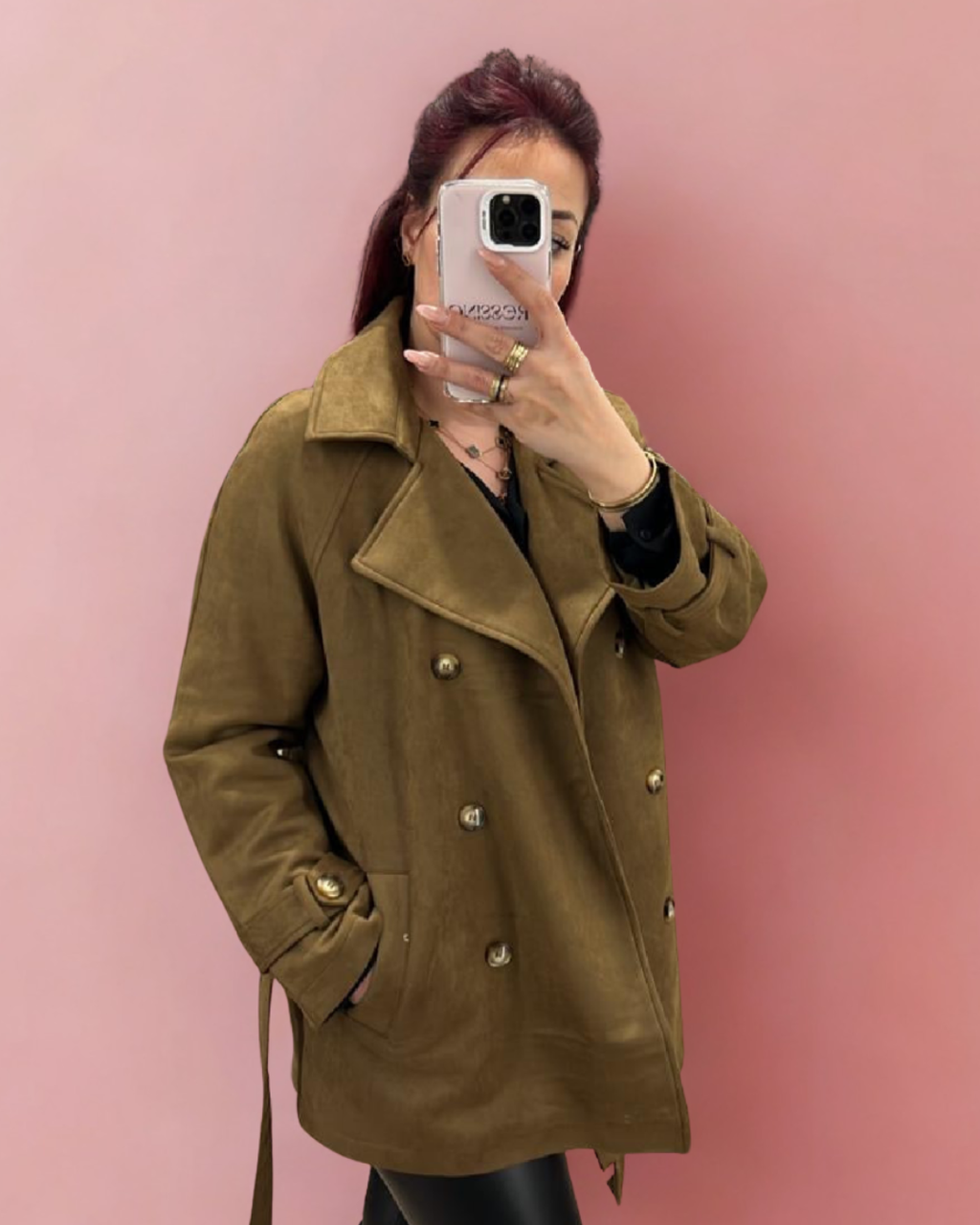 Veste Ella effet daim