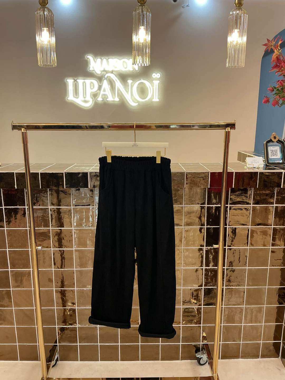 Pantalon velour