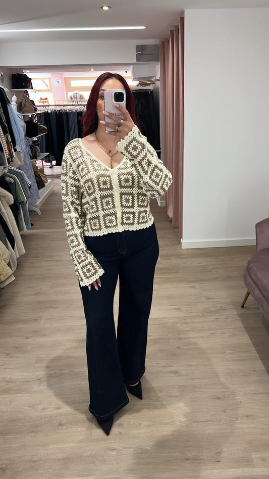 Cardigan brodée