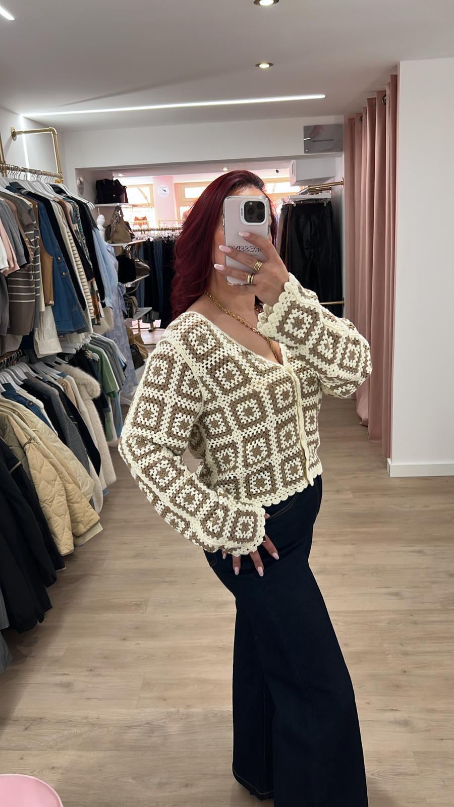 Cardigan brodée
