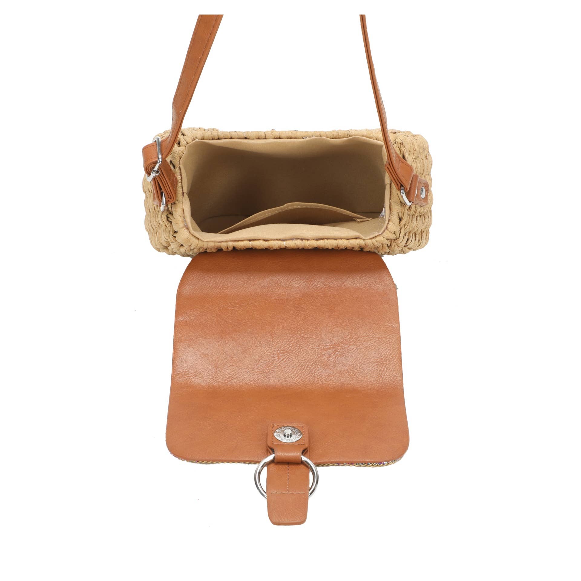 Sac bandoulière en paille