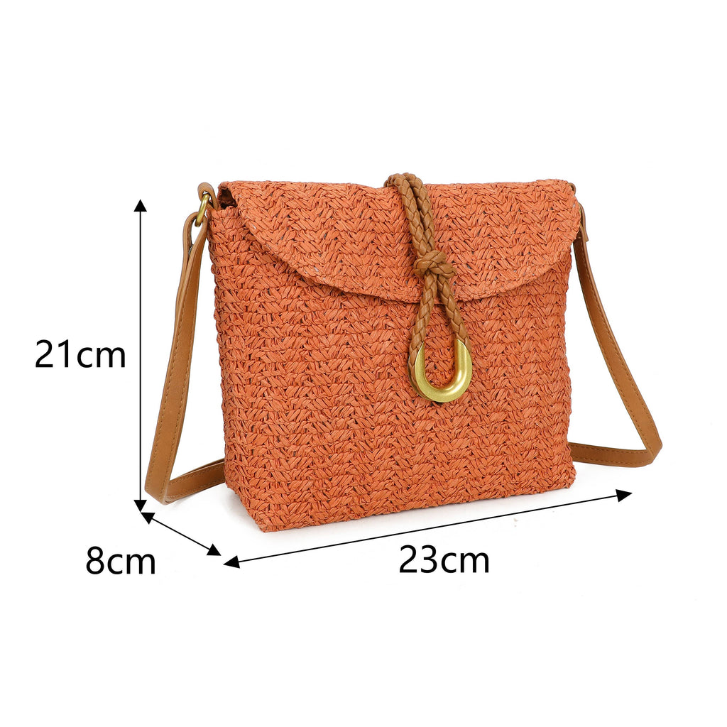 Sac bandoulière en paille