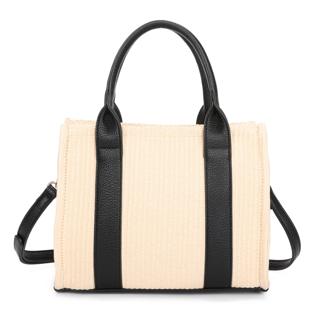 Sac cabas en paille style plage d'été