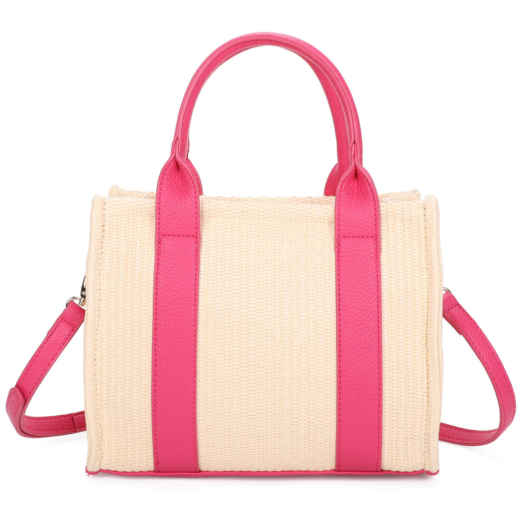 Sac cabas en paille style plage d'été