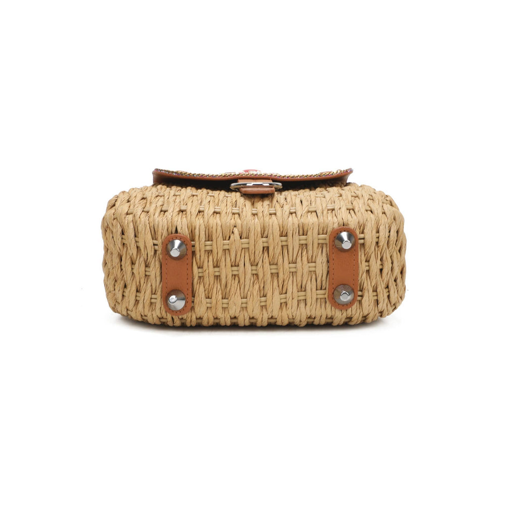 Sac bandoulière en paille