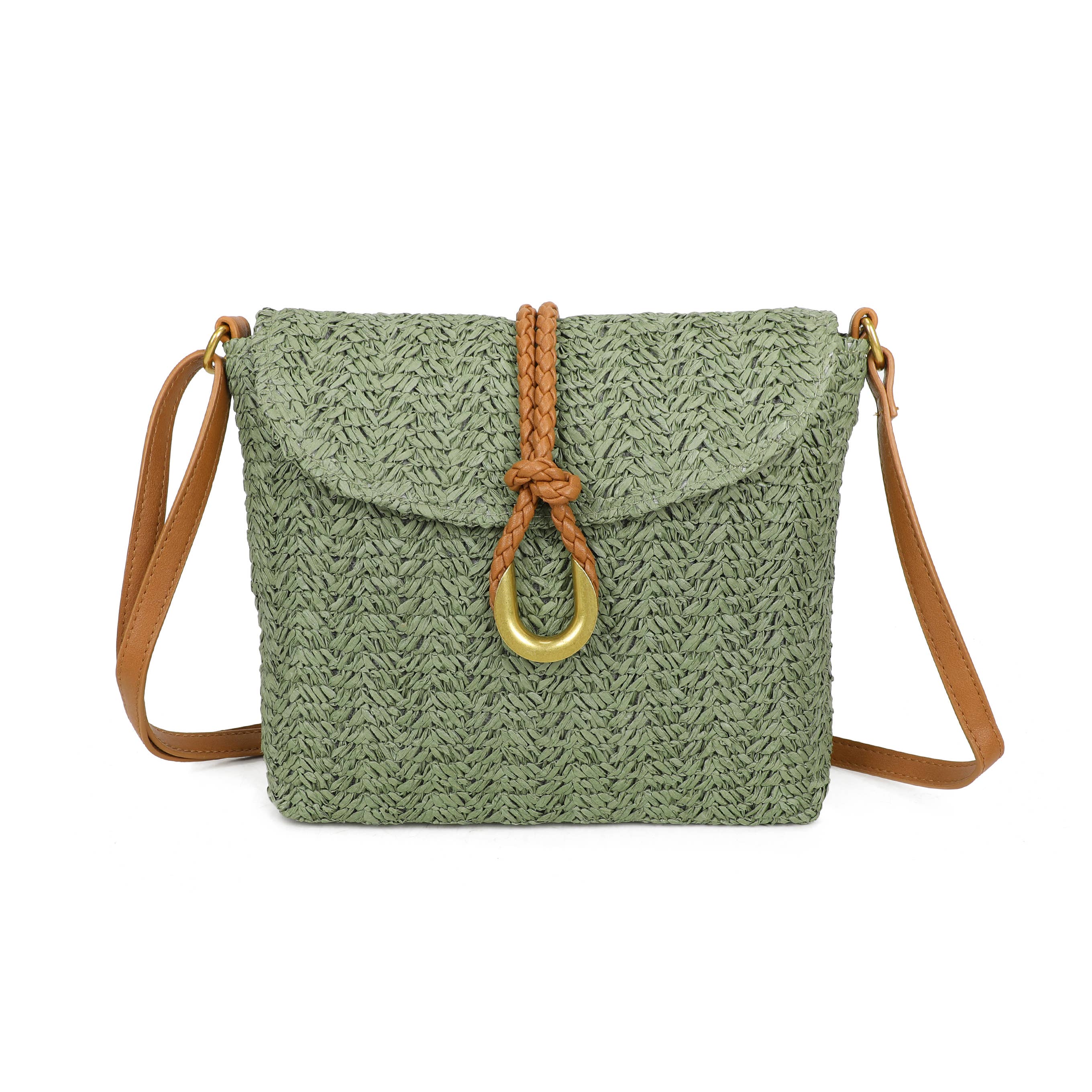 Sac bandoulière en paille