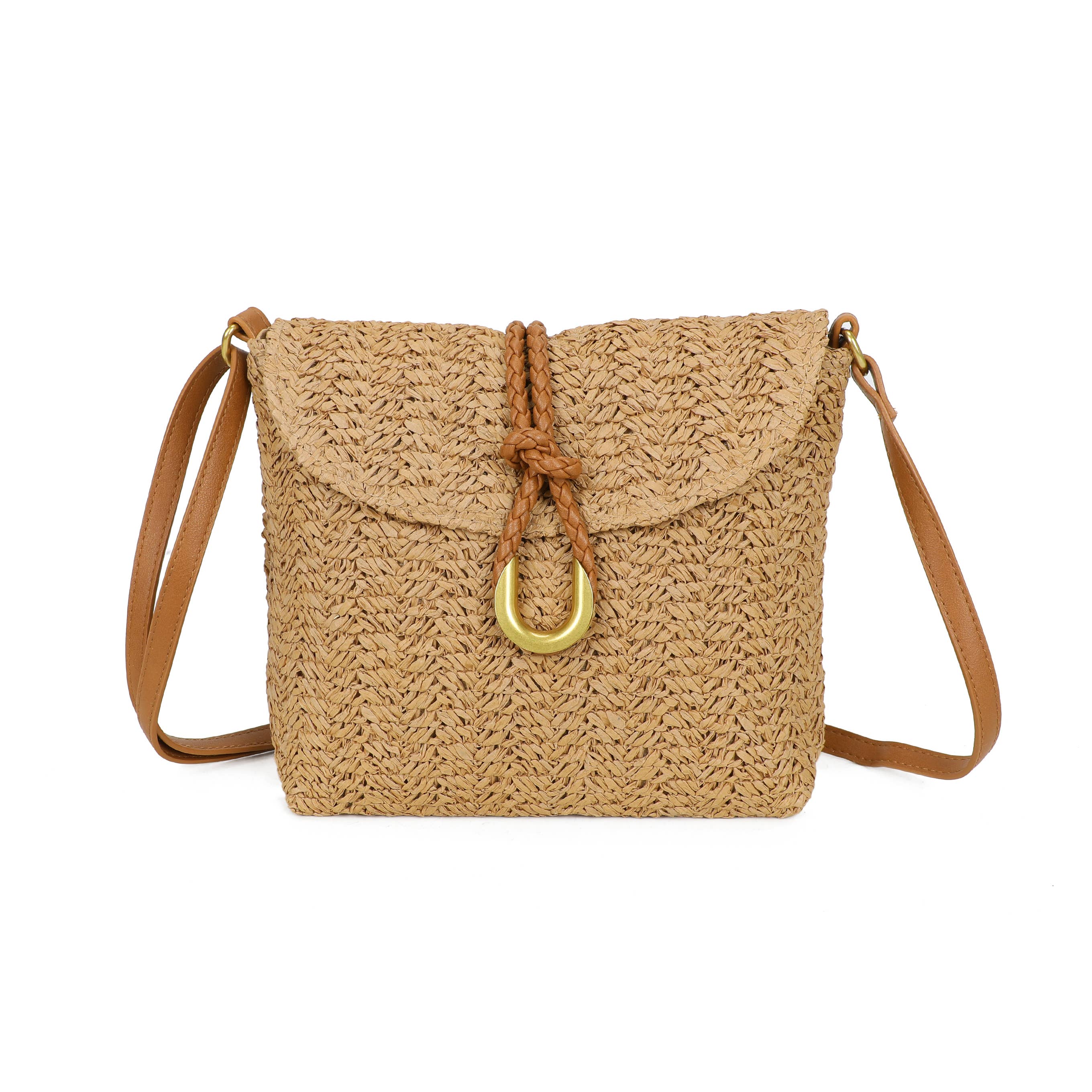 Sac bandoulière en paille