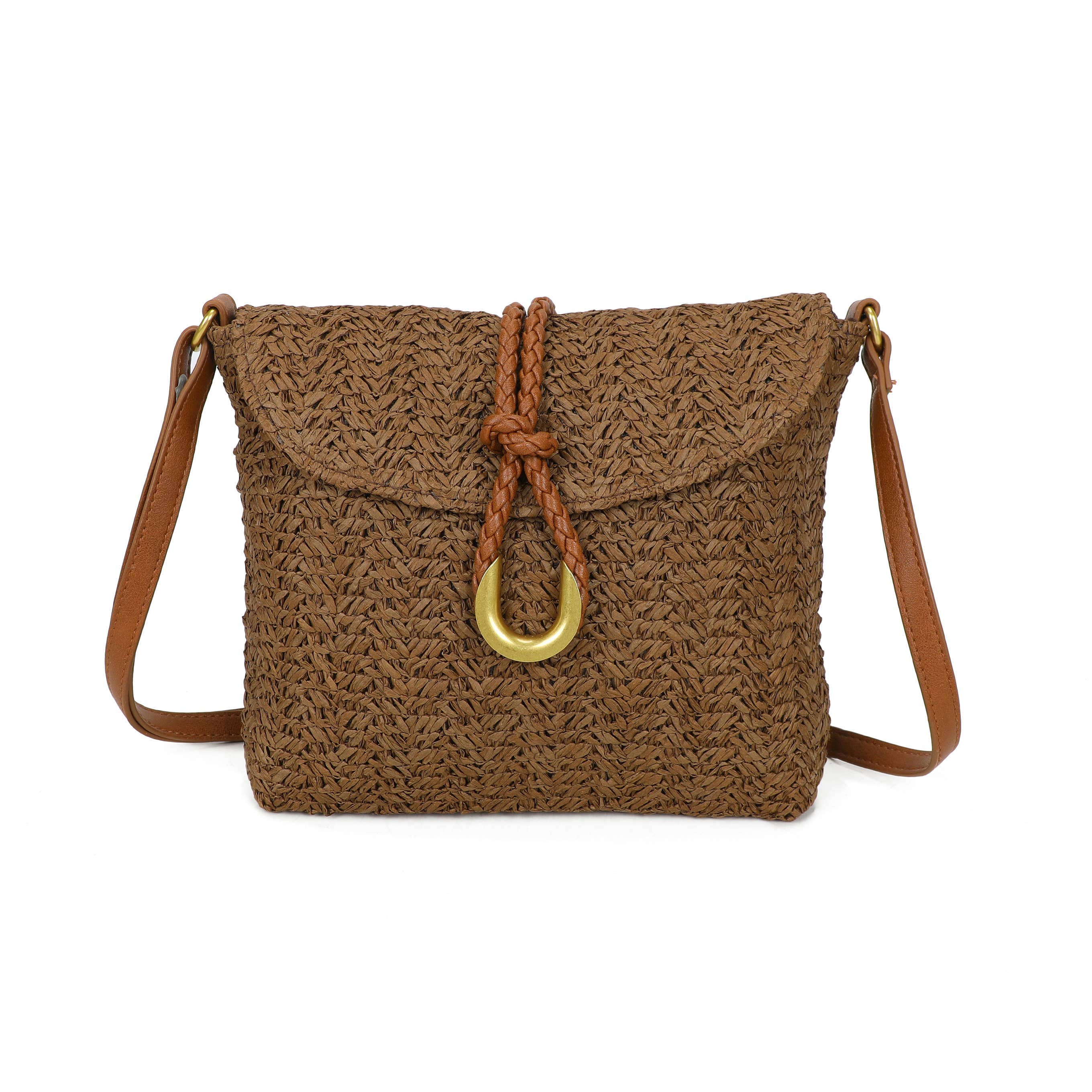 Sac bandoulière en paille