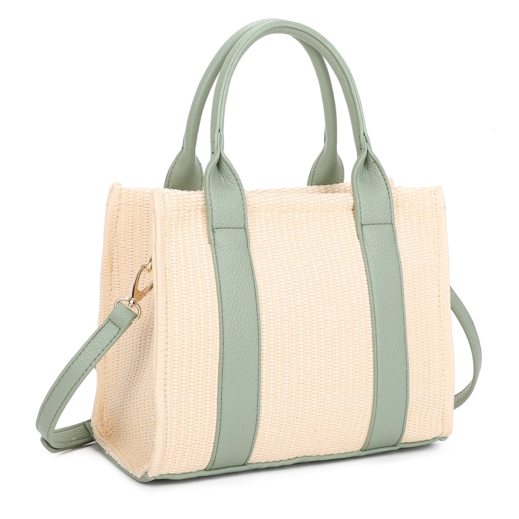 Sac cabas en paille style plage d'été