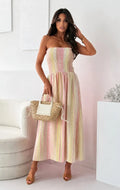 Robe bustier gaze de coton imprimé bohème