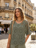Top en crochet avec débardeur